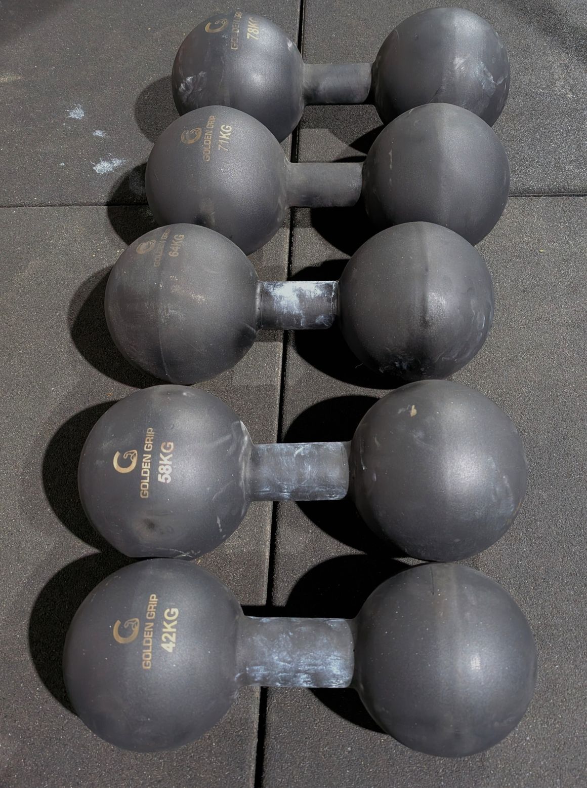 Mancuernas en pulgadas (42-78KG)